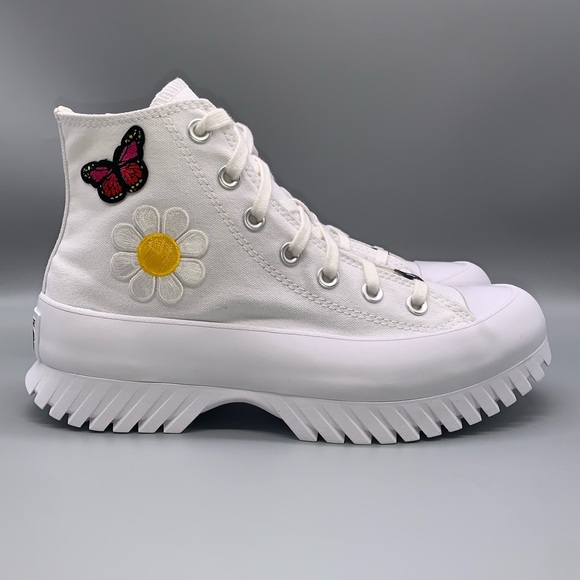 Converse Shoes - Converse Chuck Taylor All Star Lugged 2.0 High Top 'Custom' Shoes  -  Size:  7.5